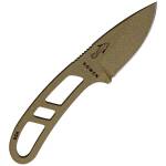 ESEE Candiru Kit mit Messer in Dark Earth, Plastikscheide, Gürtelclip, Paracord