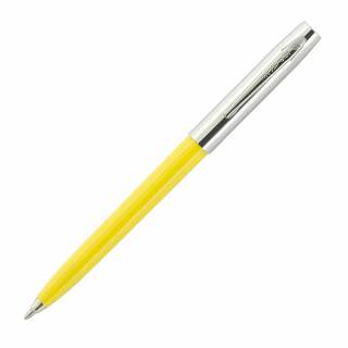 Fisher Space Pen Apollo Cap-O-Matic Kugelschreiber gelb mit verchromter Kappe