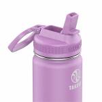 Takeya Actives Strohhalm-Trinkflasche aus Edelstahl, isoliert, 530ml, flieder