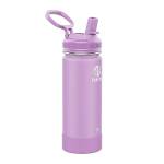 Takeya Actives Strohhalm-Trinkflasche aus Edelstahl, isoliert, 530ml, Lilac