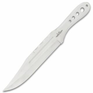 Gil Hibben III Wurfmesser mit 418 Gramm aus Edelstahl mit Lederscheide