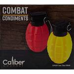 Caliber Gourmet Combat Party Ketchup- und Senfspender-Set in Handgranaten-Optik