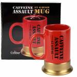 Caliber Gourmet Keramik-Tasse Trinkbecher in Schrotpatronen-Optik, 385 ml