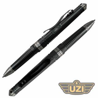 UZI Taktischer Glasbrecherstift mit Glasbrecherspitze aus Hartmetall, schwarz