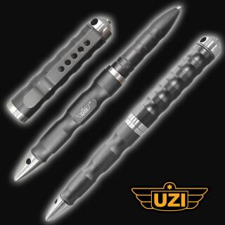 UZI Taktischer Glasbrecherstift mit Hartmetallspitze und Schlagspitze, gun metal