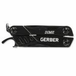 Gerber Multitool DIME aus rostfreiem 3Cr13 Stahl mit 12 Funktionen, schwarz