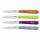Opinel Essentiels No 112 Gemüsemesser-Set, Sweet Pop, 4-teilig mit 4 Farben