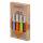 Opinel Essentiels No 112 Gemüsemesser-Set, Sweet Pop, 4-teilig mit 4 Farben