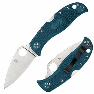 Spyderco LeafJumper Lightweight mit K390 Werkzeugstahl und blauem FRN-Griff