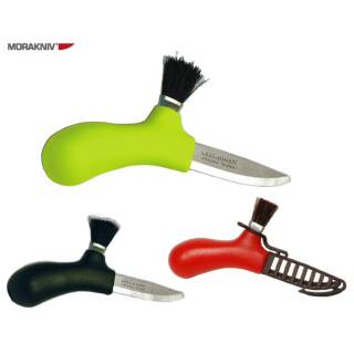 Morakniv Mushroom Pilzmesser mit Pinsel aus Rosshaar und Messerscheide, sortiert