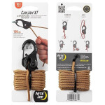Nite Ize CamJam XT, Aluminium-Karabiner mit 550 Paracordseil coyote, NCJSA-01-R8