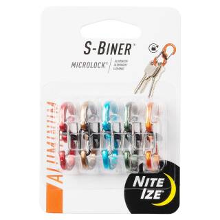 Nite Ize S-BINER MICROLOCK Aluminium, farbl. Sortiert, 5er-Pack, LSBMA-A2-5R7