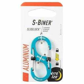 Nite Ize S-Biner SlideLock, Aluminium, #3, blau, LSBA3-03-R6