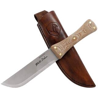 Condor Primitive Camp Knife mit 1095 HC-Klinge, Micartagriff und Lederscheide