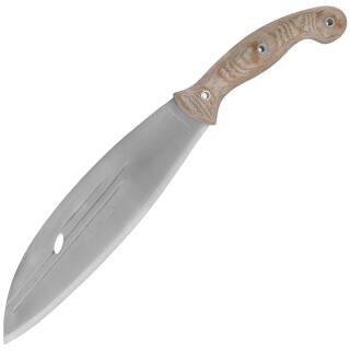 Condor Primitive Bush Mondo Knife mit 1075 HC-Stahl, Micarta und Lederscheide