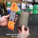 Atwood Rope MFG - Ready Rope mit 550 Paracordschnur in coyote braun, 30,48m