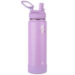Takeya Actives Strohhalm-Trinkflasche aus Edelstahl, isoliert, 700ml, lilac