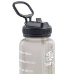 Takeya Tritan Motivational Straw Bottle Trinkhalmverschluss, 950ml, Stormy Black