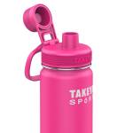 TAKEYA Sport Spout Copper isolierte Edelstahlflasche, 22oz / 650ml, Pink Sweep