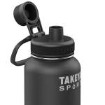 TAKEYA Sport Copper, 3-fach isolierte Edelstahlflasche, 950ml, Grand Slam Black