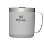 Stanley Classic Legendary Camp Mug Thermobecher mit Tritan-Deckel, 0,35L, Ash
