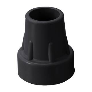 Ossenberg Gummikapsel mit Stahleinlage Ø 25 mm für Gehstock, Gehstütze, schwarz