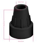Ossenberg Gummikapsel mit Stahleinlage Ø 19 mm...