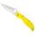 Spyderco Stretch 2 XL Salt Yellow Plain mit H-2 Edelstahl und gelben FRN Griff