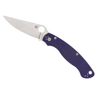 Spyderco Military 2 Dark Blue Plain mit CPM S110V Stahl und G-10 Griffschalen