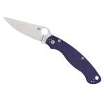 Spyderco Military 2 Dark Blue Plain mit CPM S110V Stahl...
