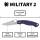 Spyderco Military 2 Dark Blue Plain mit CPM S110V Stahl und G-10 Griffschalen