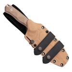 Hydra Knives PHOBOS brown, Full Tang Sleipner-Klinge, G-10 Griff, Kydexscheide