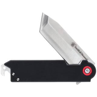 Smith & Wesson Big Benji Einhandmesser mit 9 cm Edelstahlklinge und G-10 Griff