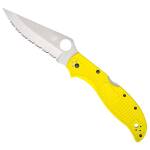 Spyderco Stretch 2 XL Salt Yellow Serrated mit H-2...