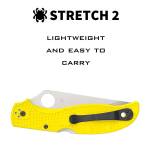 Spyderco Stretch 2 XL Salt Yellow Serrated mit H-2...