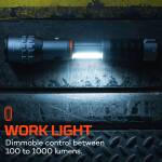 NEBO Slyde King Taschenlampe mit 4000 Lumen, 4-fach-Zoom,...