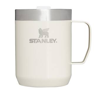Stanley Stay HOT Camp Mug Thermobecher mit Tritan-Deckel, 0,23L, creme glänzend