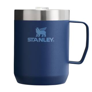 Stanley Stay HOT Camp Mug Thermobecher mit Tritan-Deckel, 0,23L, navy