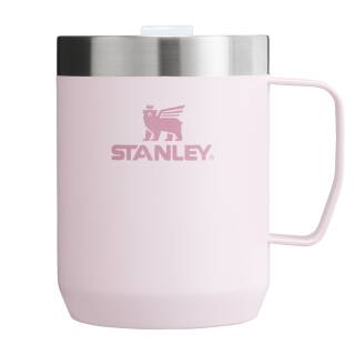 Stanley Stay HOT Camp Mug Thermobecher mit Tritan-Deckel, 0,23L, rose quartz