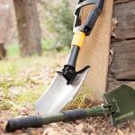Humvee Folding Shovel, Klappspaten mit Nagelzieher und Säge im Schaufelblatt
