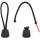 Live Fire Zipper Pulls, Reißverschluss Anhänger mit Firecord Notzunder, schwarz