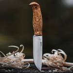 Helle Nordlys FG mit FullTang Klinge aus Alleima 12C27 Edelstahl und Birkengriff