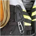 ESEE Imlay Rettungsmesser mit abgerundeter Klinge, Sägezahnung, orange Scheide