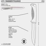 Peltonen Knives M95 Ranger Puukko, 80CrV2-Klinge, PTFE-Finish, Komposit, coyote