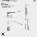 Peltonen Knives M07 Ranger Puukko, 80CrV2-Klinge, PTFE-Finish, Komposit, schwarz