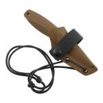 Peltonen Knives M23 Ranger Cub, 80CrV2-Klinge, Kydexscheide, TPE-Griff, coyote