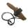 Peltonen Knives M23 Ranger Cub, 80CrV2-Klinge, Kydexscheide, TPE-Griff, coyote