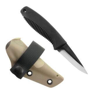 Peltonen Knives M23 Ranger Cub, 80CrV2-Klinge, Kydexscheide multicam, TPE-Griff