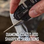 Smith´s Sharpener PP1-Tactical 2-stage Messerschärfer mit Diamantstab, schwarz