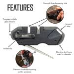 Smith´s Sharpener PP1-Tactical 2-stage Messerschärfer mit Diamantstab, schwarz